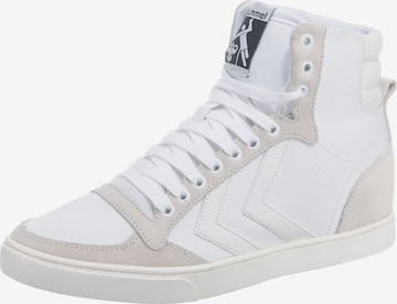 Hummel High-Top Sneakers 'Slimmer Stadil' in White: front