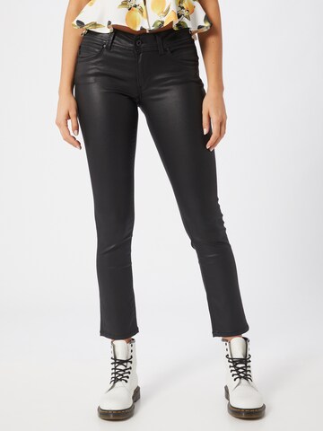 Coupe slim Jean 'New Brooke' Pepe Jeans en noir : devant