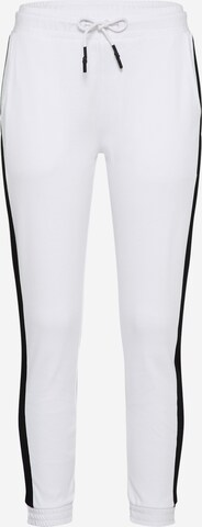 Urban Classics Trousers in White: front