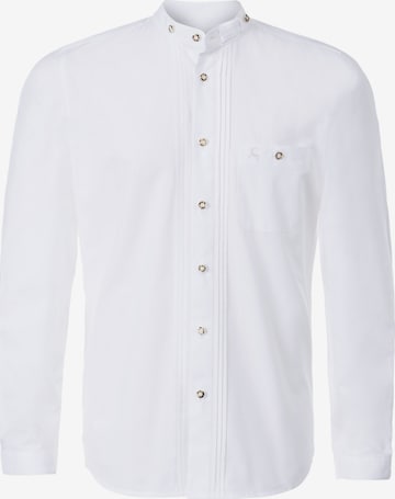 STOCKERPOINT Regular fit Traditional Button Up Shirt 'Leon' in White: front