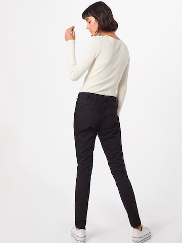 Kaffe Tapered Pleated Pants 'Vera' in Black: back