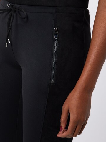 OPUS Slimfit Spodnie 'Levina' w kolorze czarny