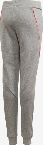 ADIDAS PERFORMANCE Tapered Workout Pants in Grey