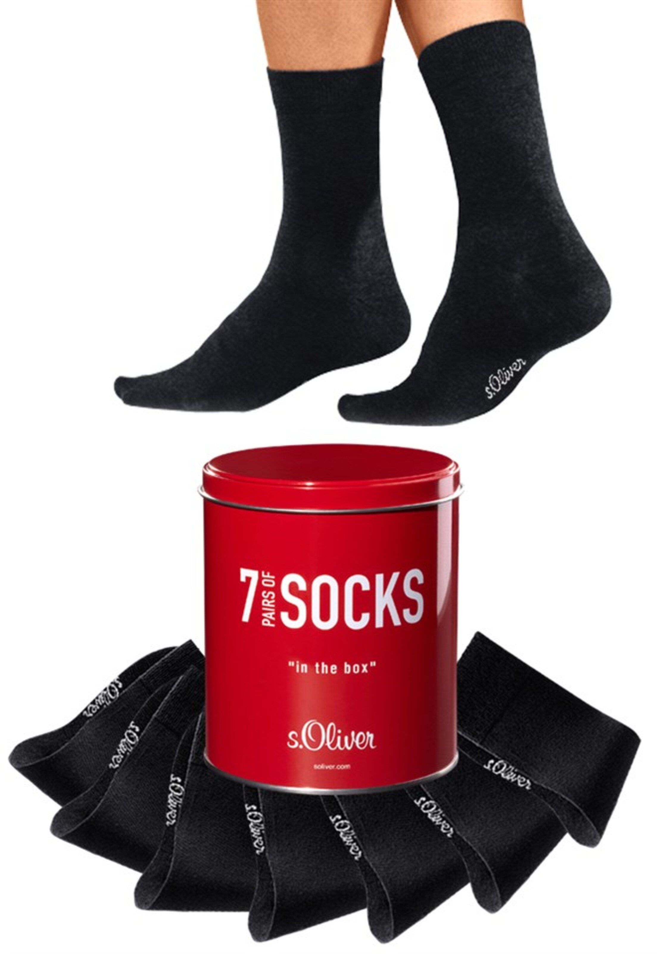 BENCH Štandardný strih Ponožky - Čierna: predná strana