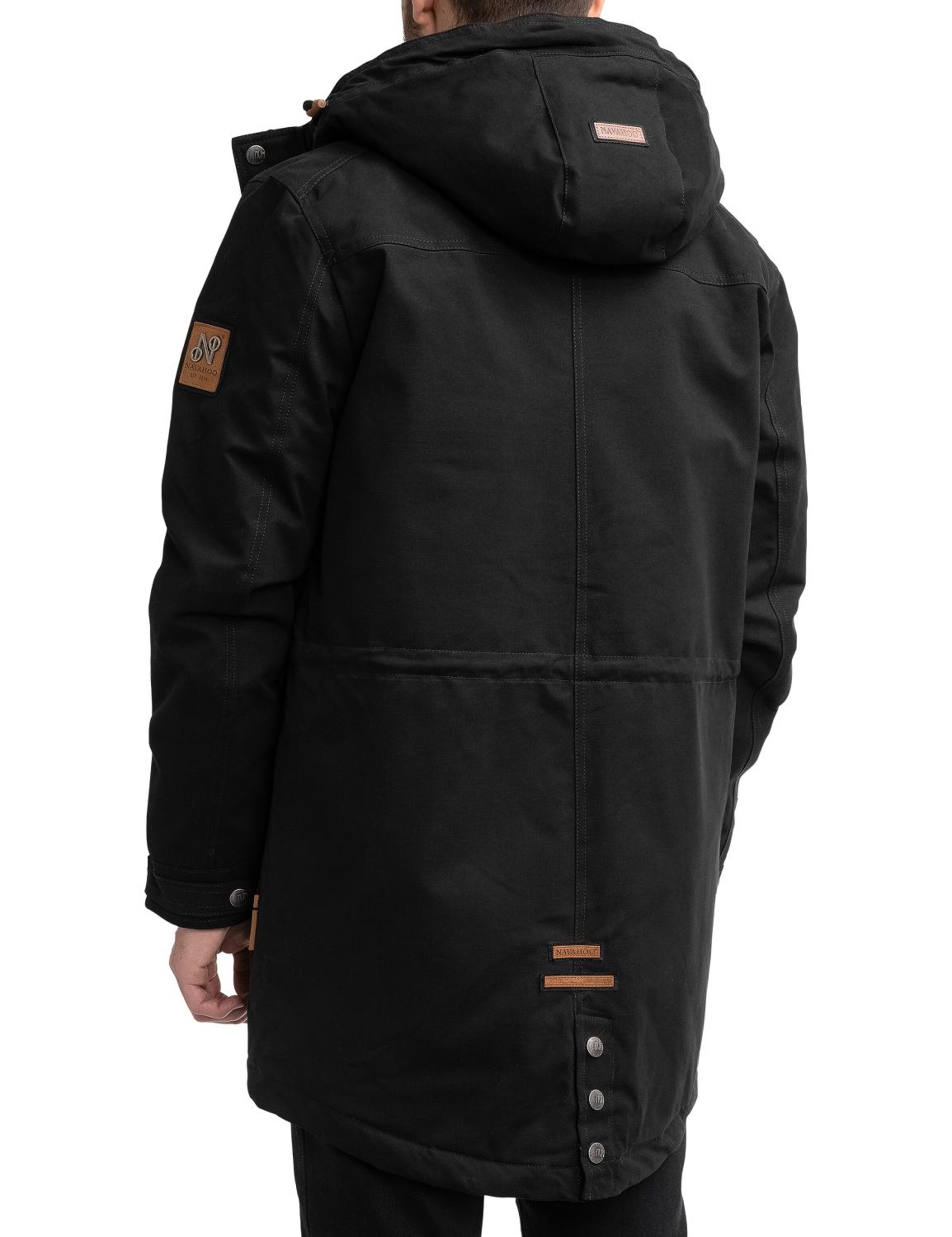NAVAHOO Parka 'Manaka' in Schwarz