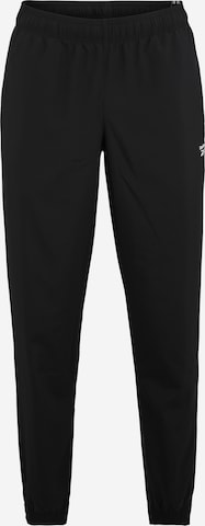 Tapered Pantaloni sport de la Reebok pe negru: față