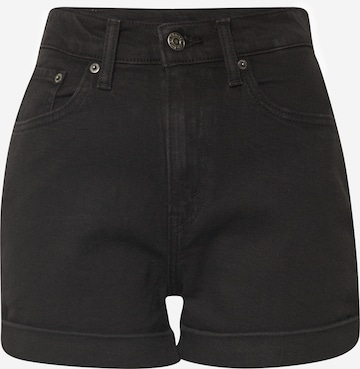 LEVI'S ® - Vaquero 'Mom A Line Shorts' en negro: frente