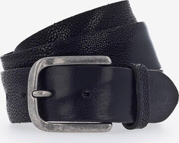 Cintura di b.belt Handmade in Germany in nero: frontale