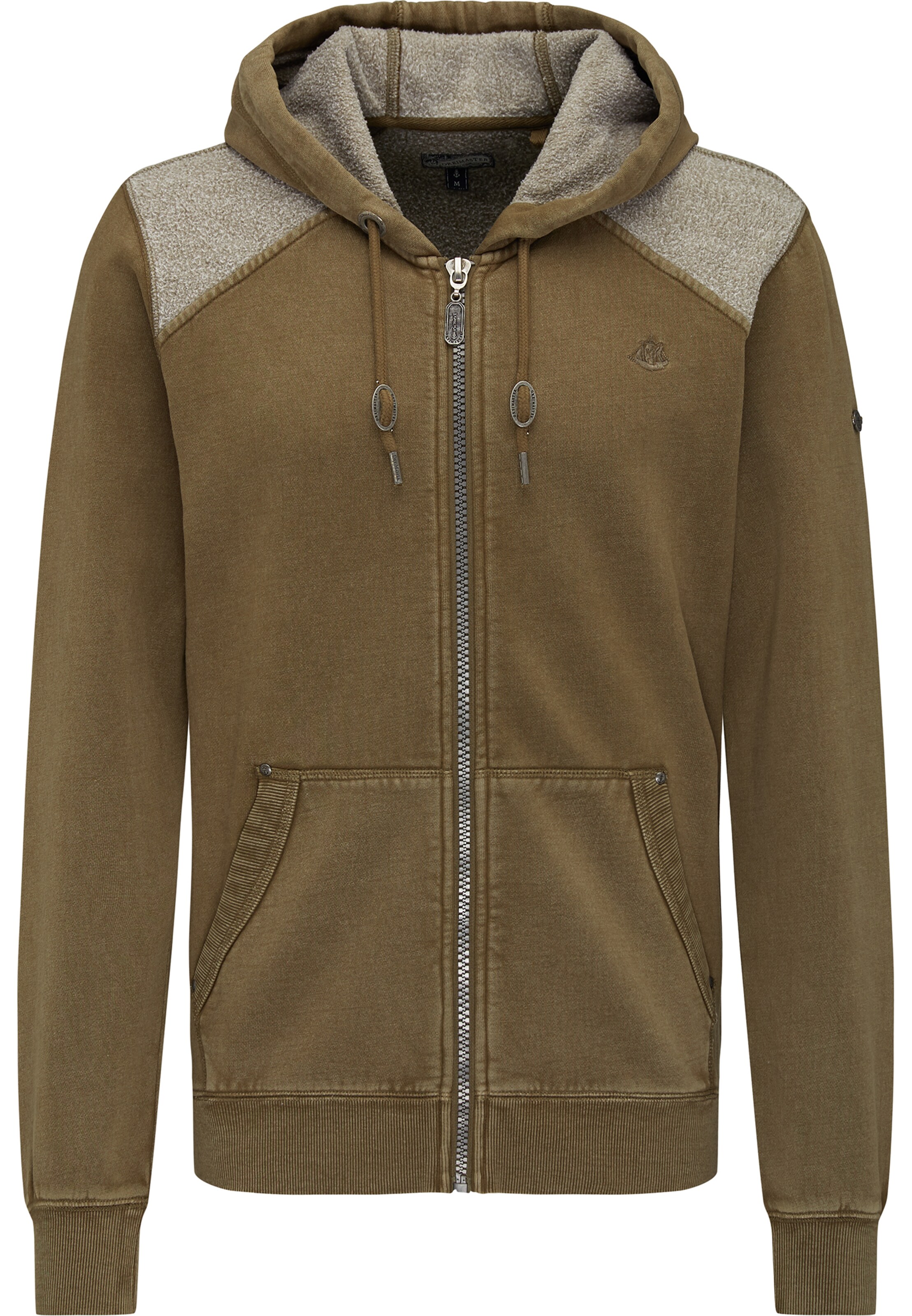 DREIMASTER - Trui in de kleur Olijfgroen