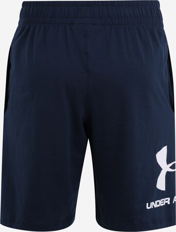 Regular Pantaloni sport de la UNDER ARMOUR pe albastru