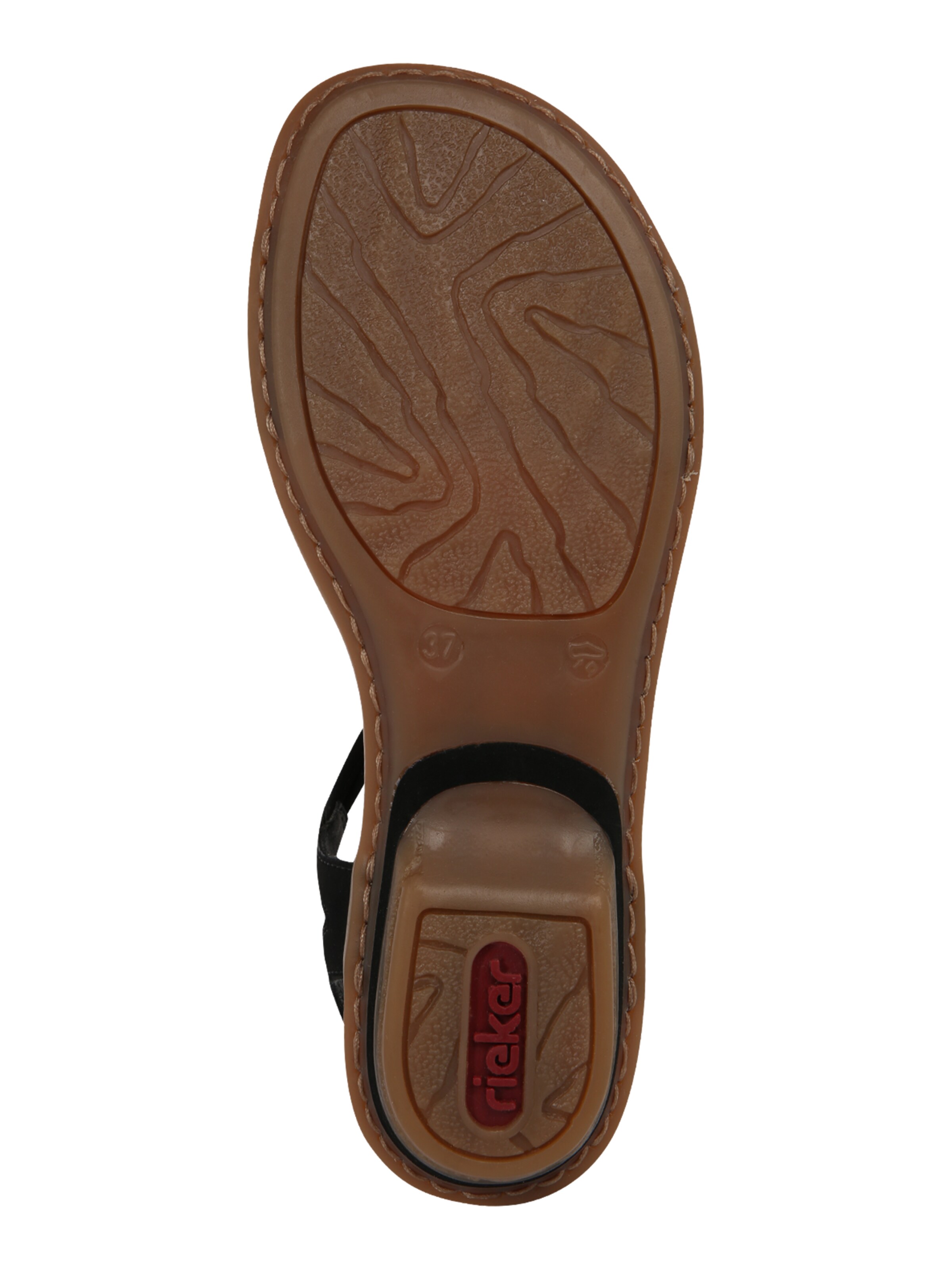 Sandales Rieker en noir : en bas