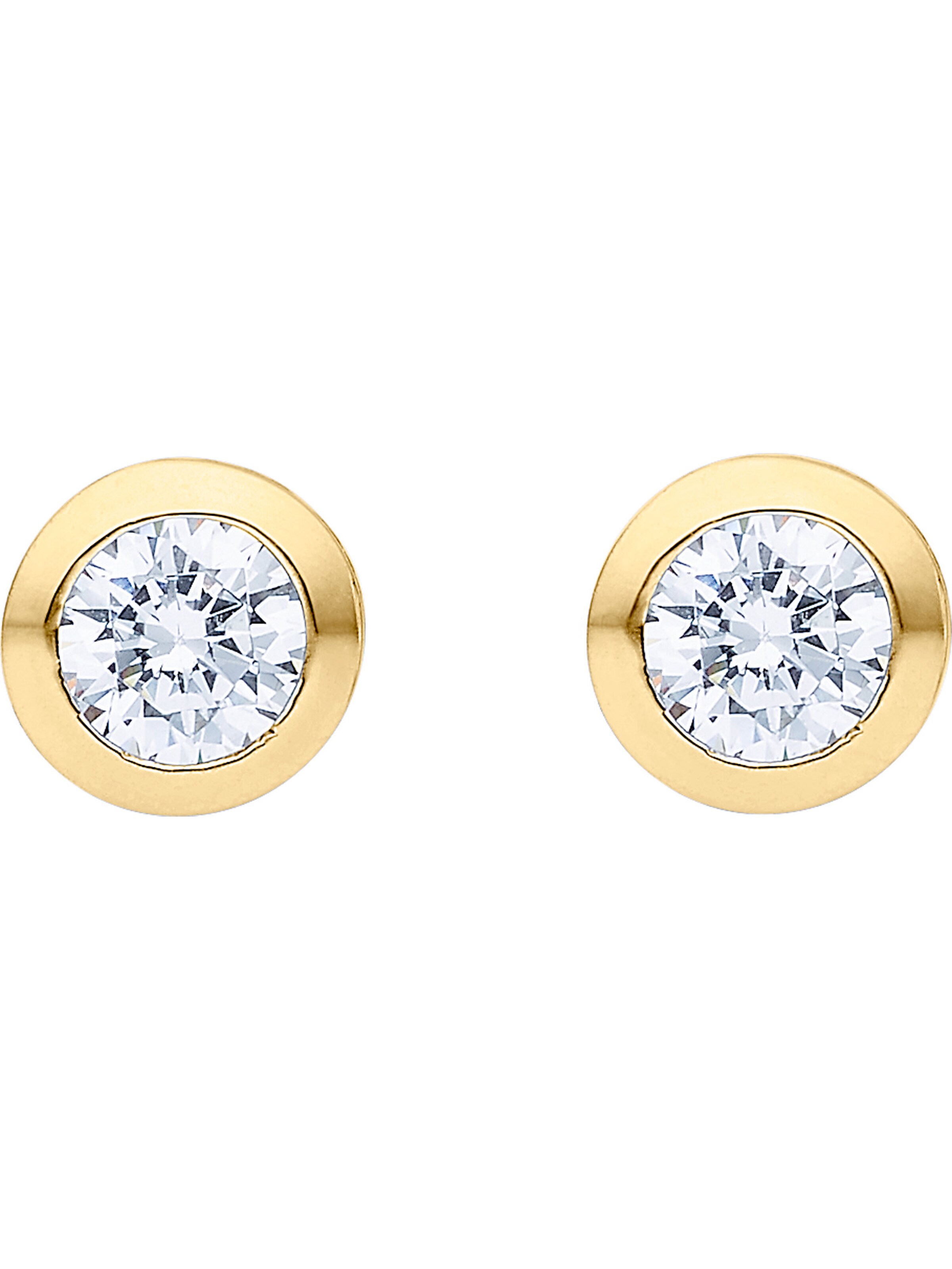 JETTE Ohrstecker in Gold: Vorderseite