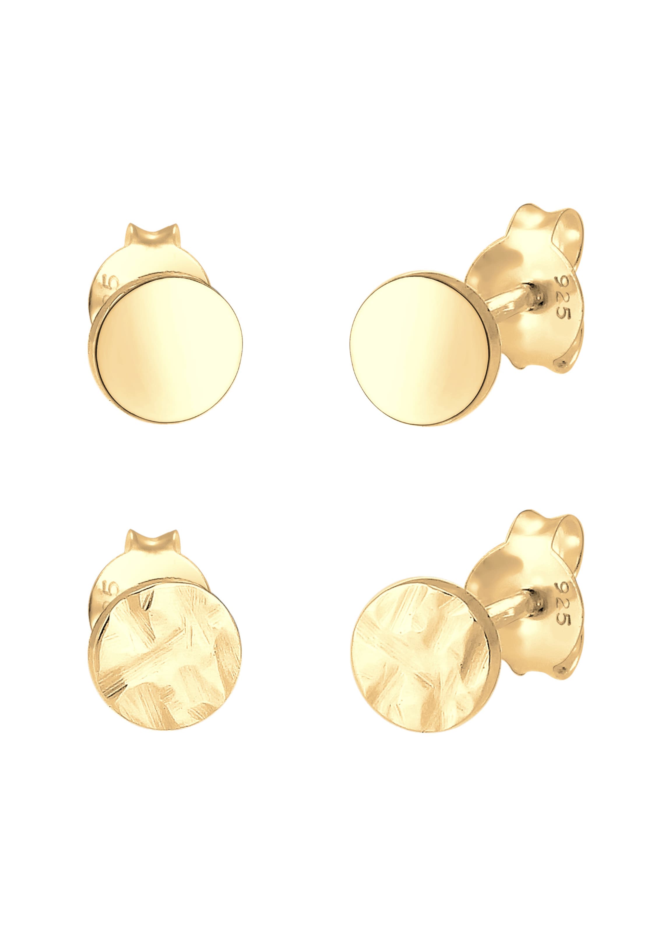 ELLI Earrings 'Geo' in Gold: front