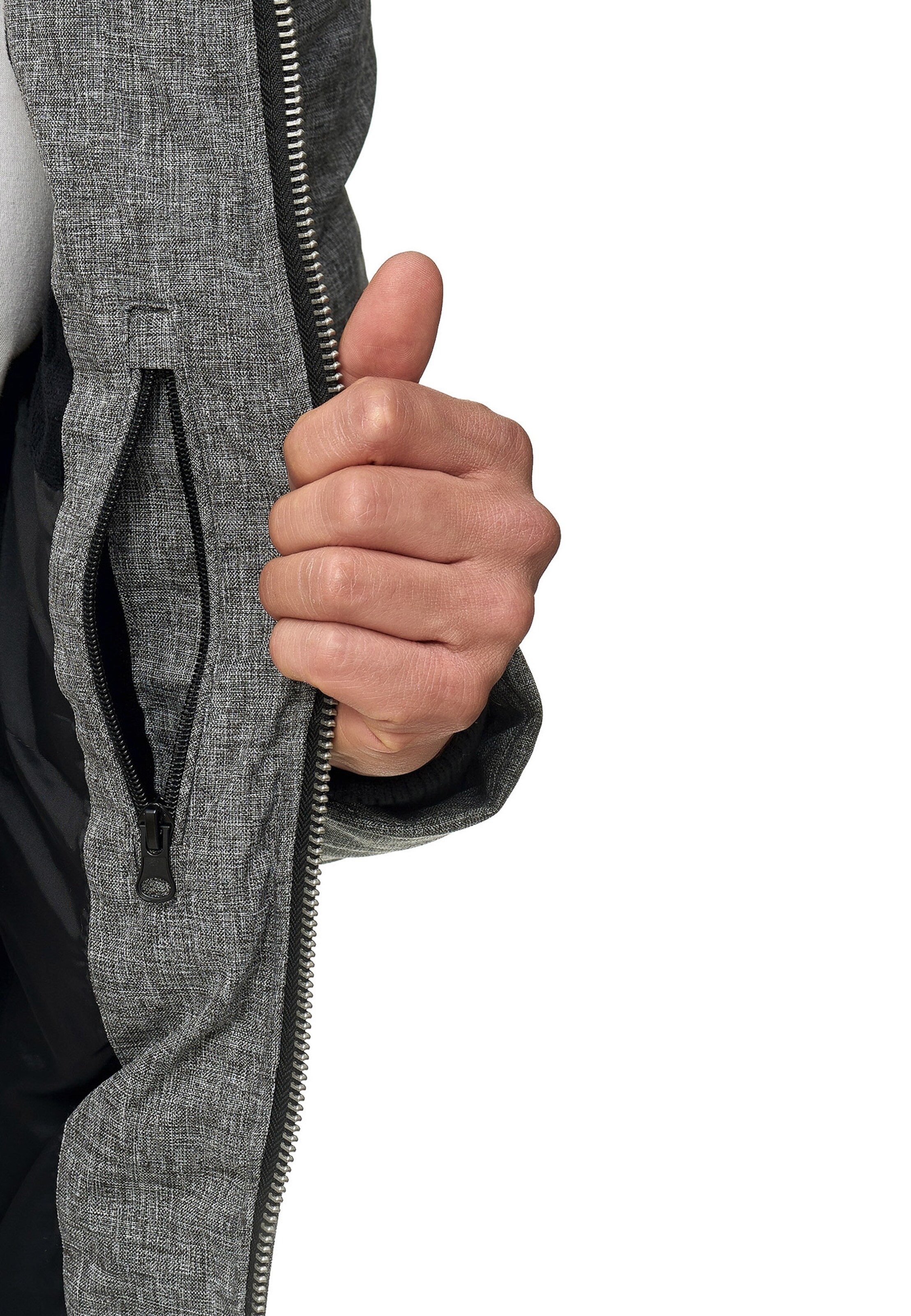 INDICODE JEANS Winterjacke 'Circus' in Grau