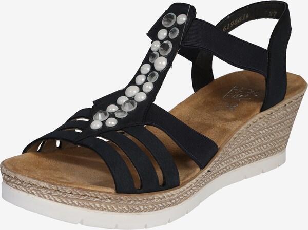 rieker sandalen mit keilabsatz schwarz rieker sandalen mit keilabsatz schwarz