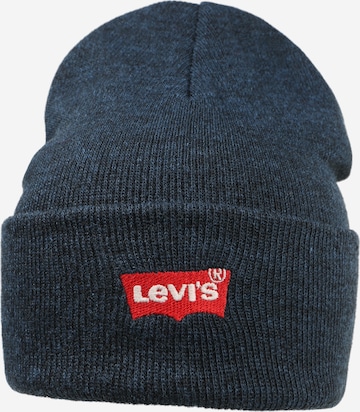 LEVI'S ® Beanie 'Red Batwing' in Blue: front