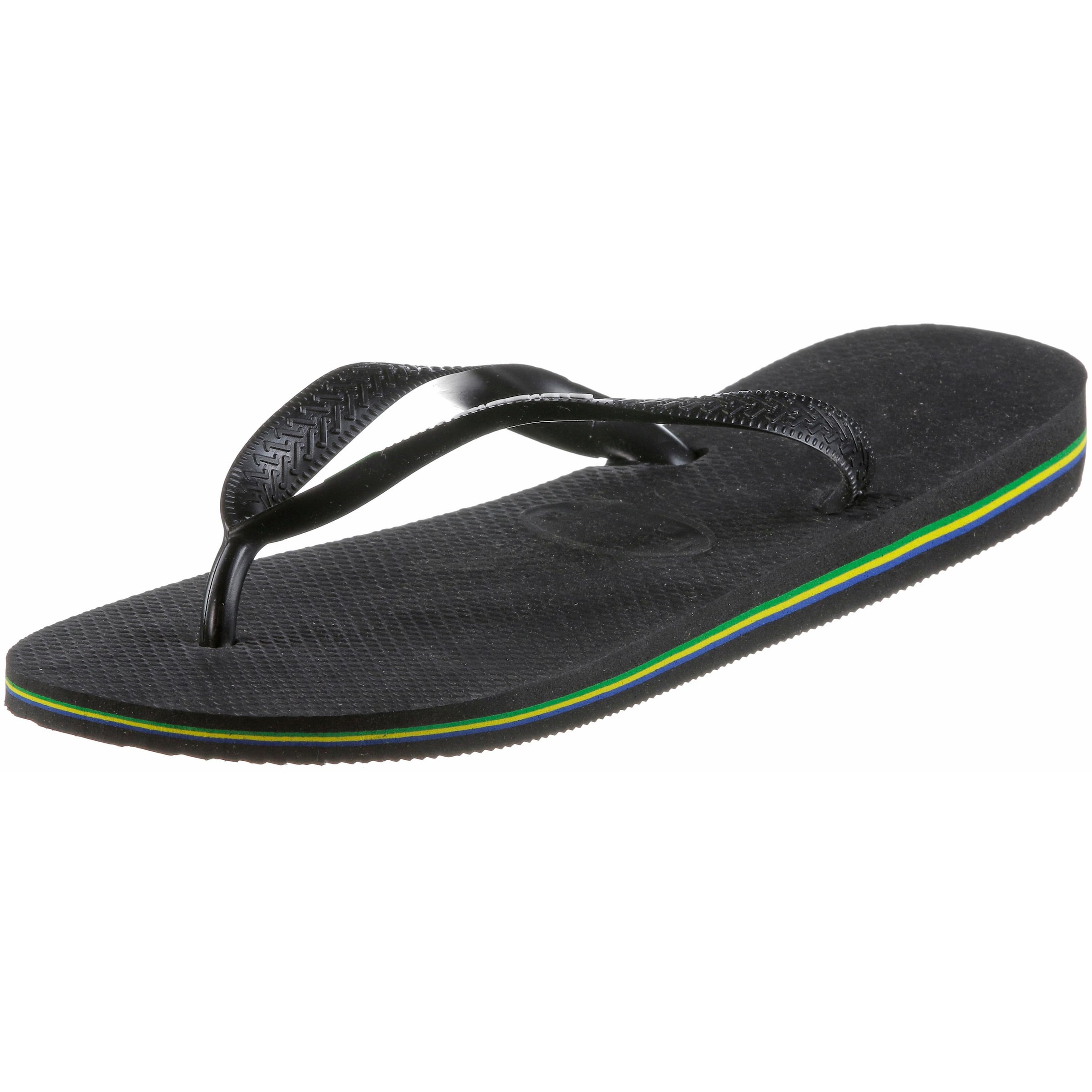 HAVAIANAS Σαγιονάρα 'BRASIL LOGO' σε μαύρο: μπροστά