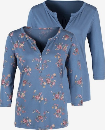 LASCANA Shirt in Blue: front