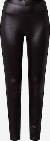 Urban Classics Skinny Leggings in Black: front