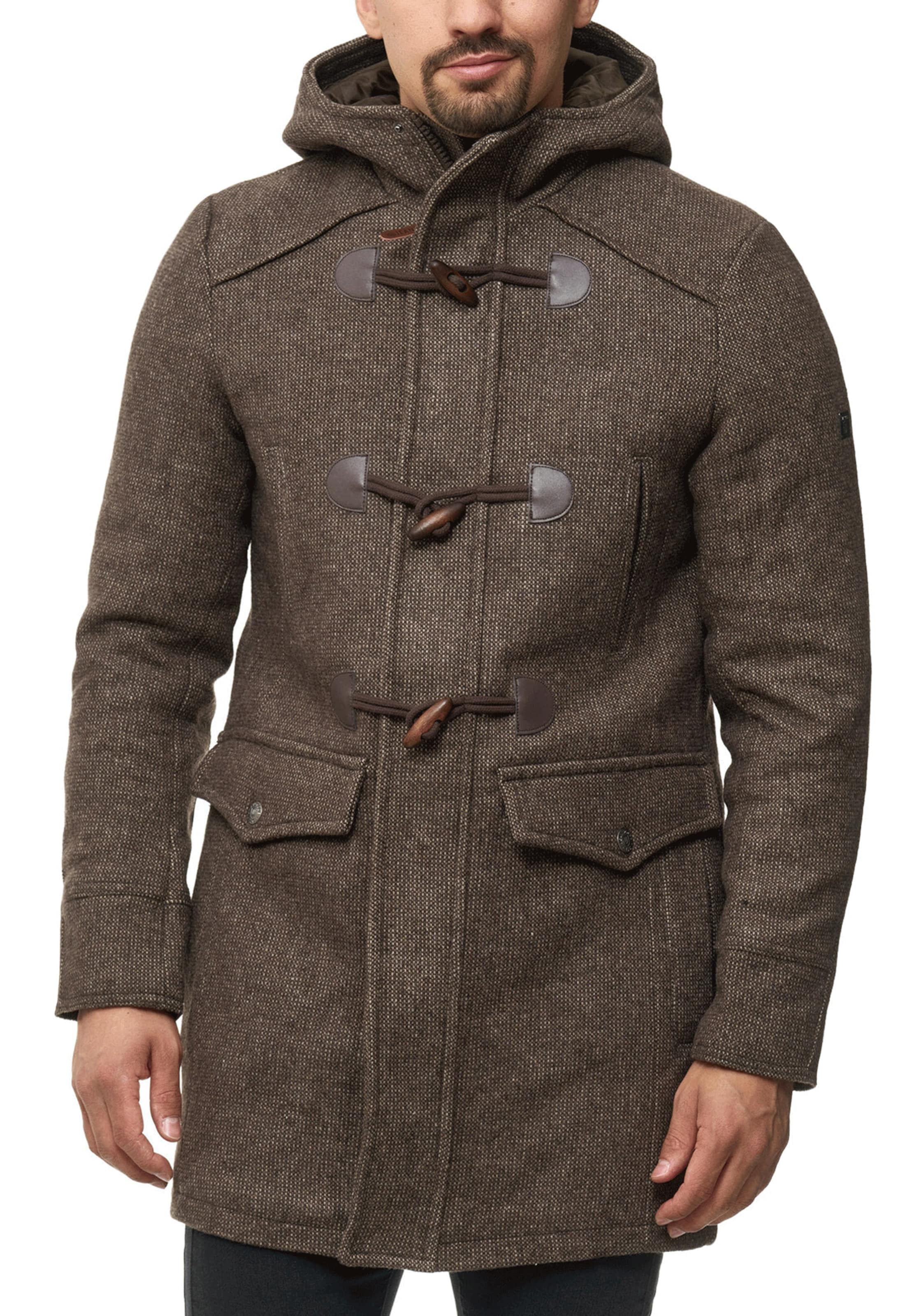 INDICODE JEANS Between-Seasons Coat in Brown