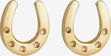 ELLI PREMIUM Earrings 'Hufeisen' in Gold: front