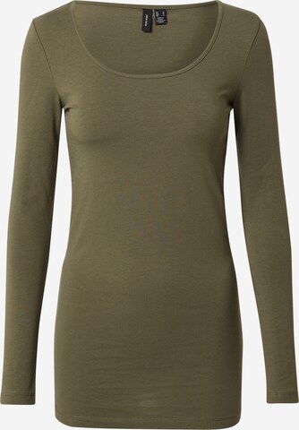 VERO MODA Shirt 'Maxi My' in Green: front