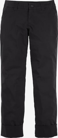 AJC Regular Chino Pants in Black: front