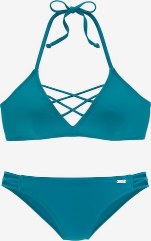 VENICE BEACH Triangel Triangel-Bikini in Blau: predná strana