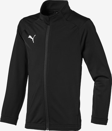 PUMA Athletic Jacket 'Liga Sideline Core' in Black: front