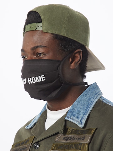 Mister Tee Doek 'Stay Home' in Zwart