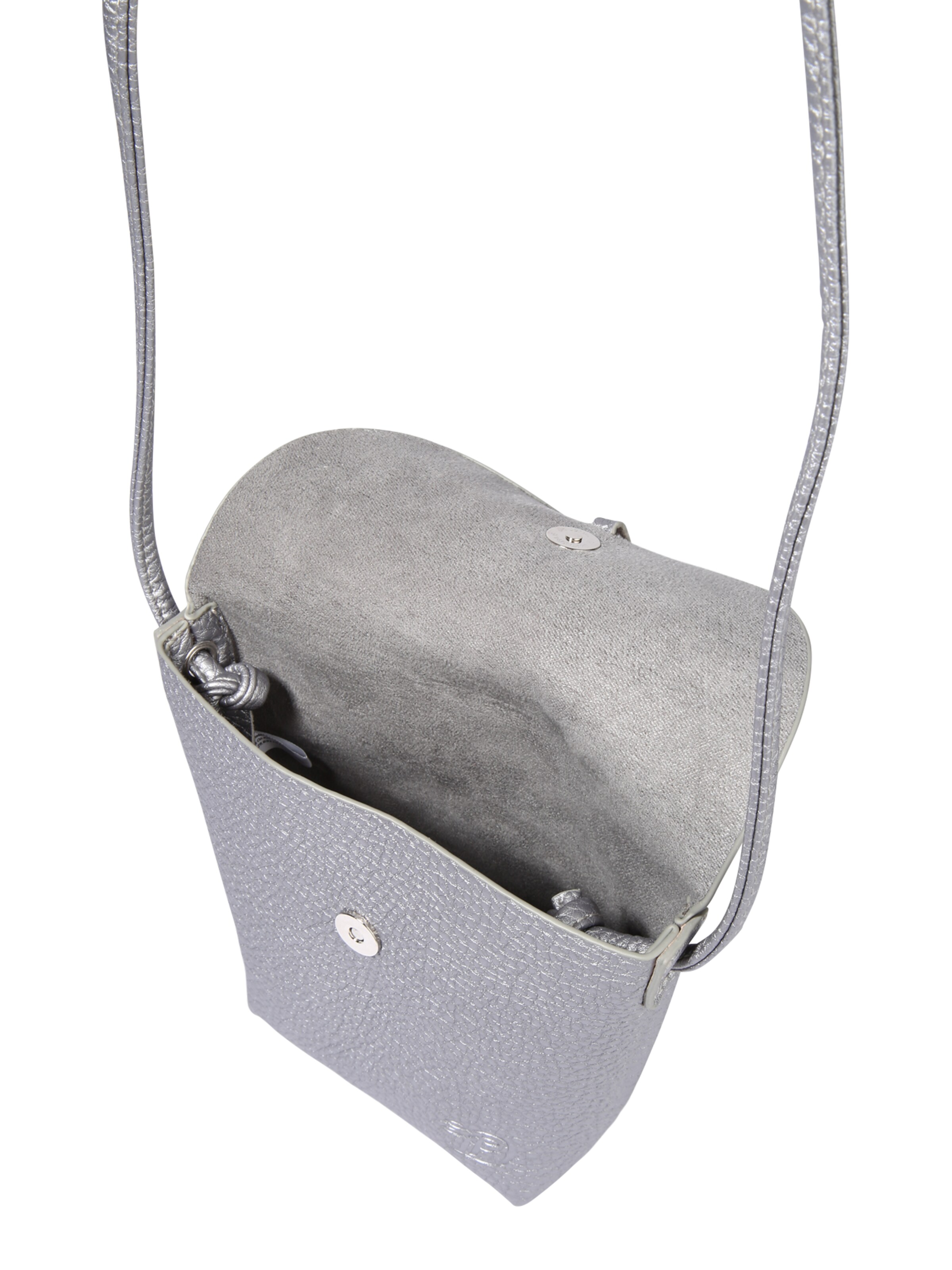 Geantă de umăr 'IDA' de la TOM TAILOR DENIM pe argintiu: sus