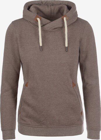DESIRES Sweatshirt 'Vicky Hood' in Brown: front
