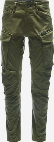 Coupe slim Pantalon cargo 'Rovic' G-Star RAW en vert : devant