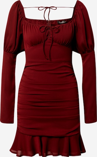 Parallel Lines فستان بـ أحمر نبيذي, عرض المنتج
