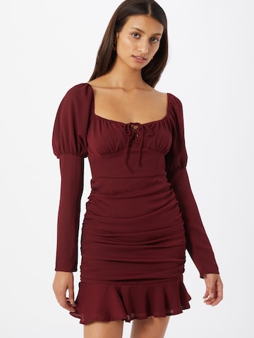 Parallel Lines Dress in Red: front