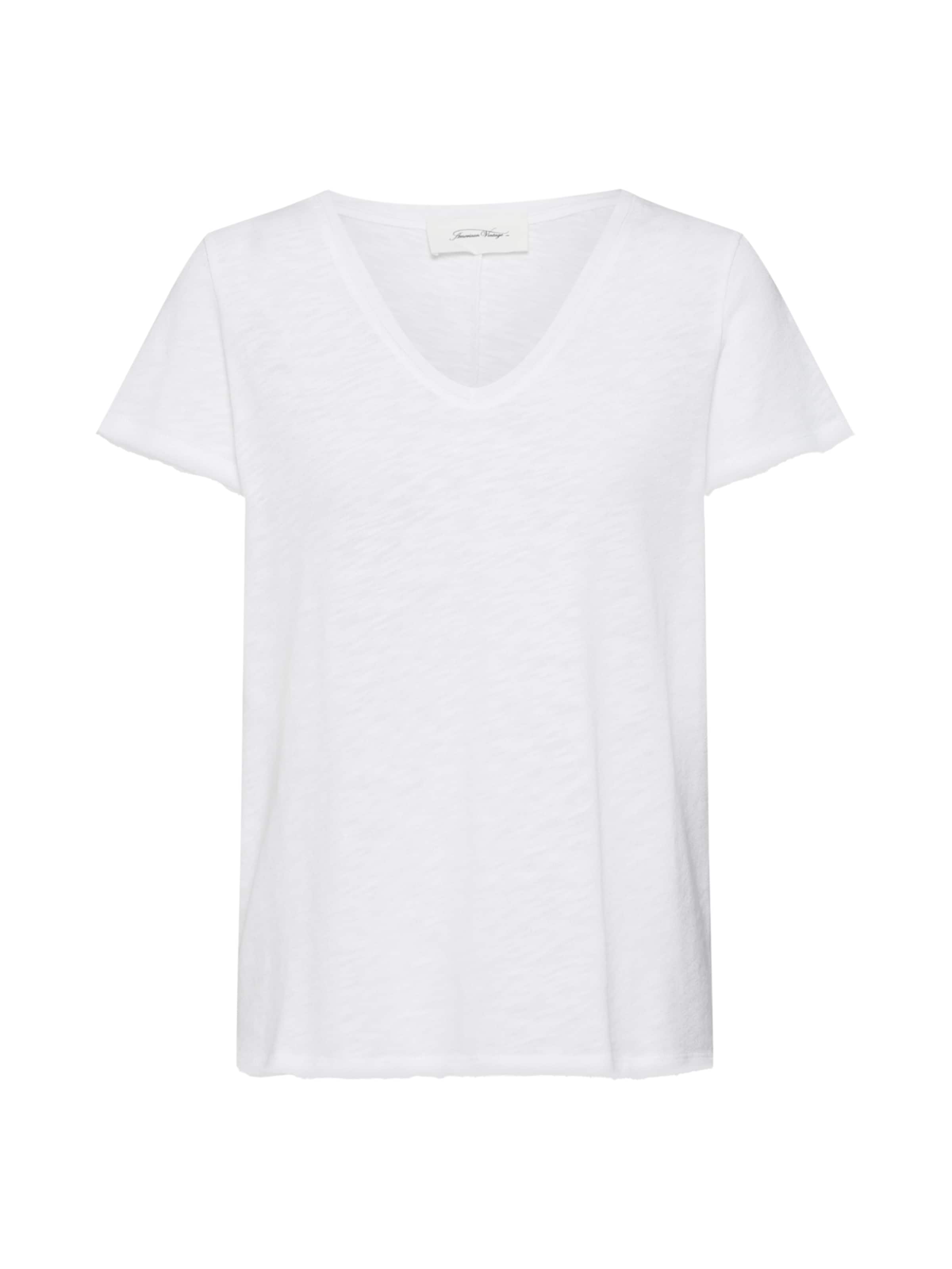 AMERICAN VINTAGE Тениска 'Sonoma' в бяло: отпред