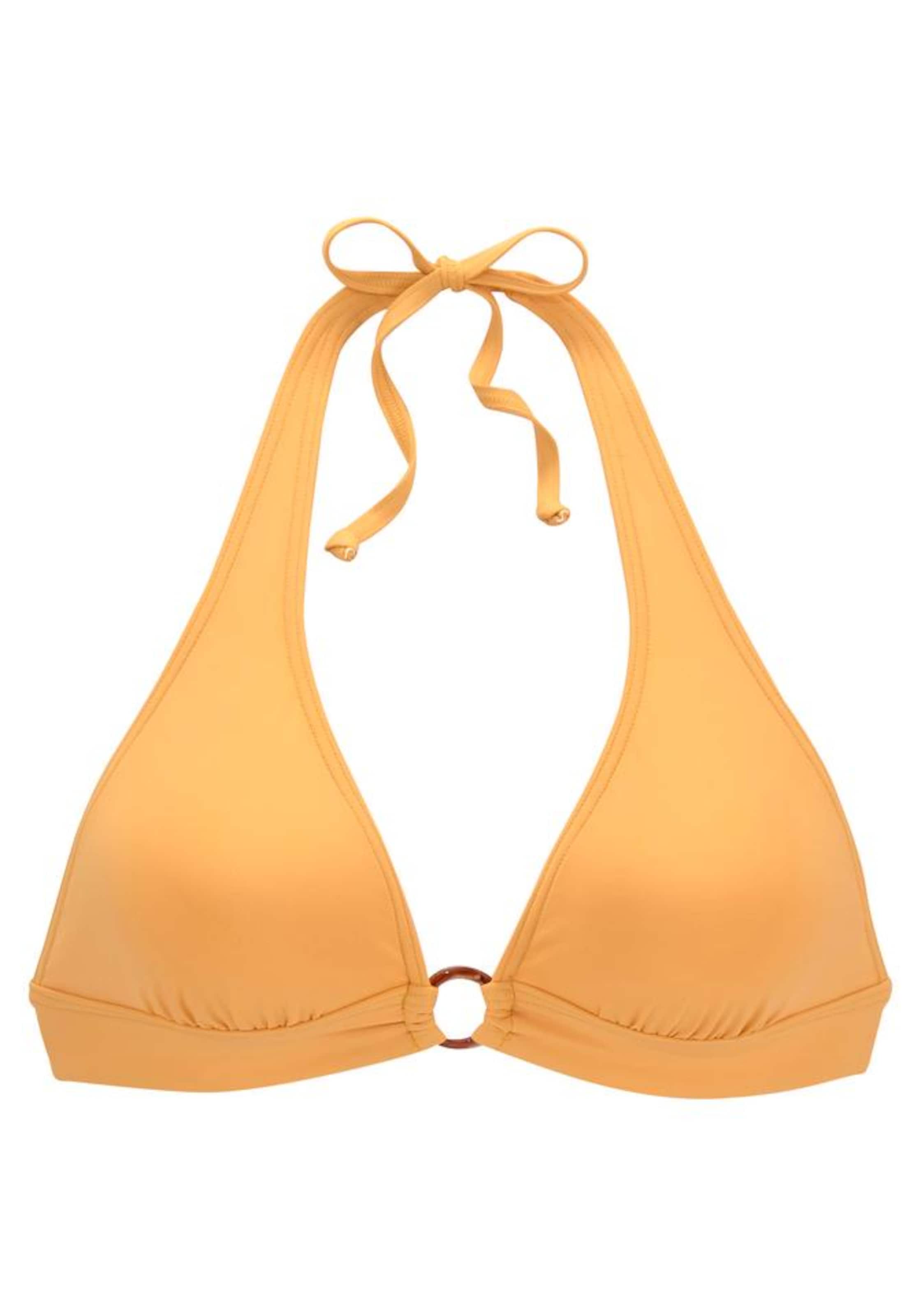 Triangolo Top per bikini 'Rome' di s.Oliver in giallo: frontale