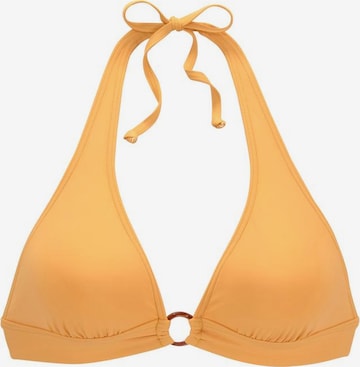 s.Oliver Triangle Bikini Top 'Rome' in Yellow: front