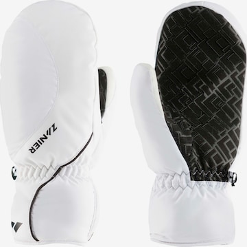 Zanier Mittens in White: front