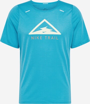 NIKE Performance shirt 'Rise 365 Trail' in Blue: front