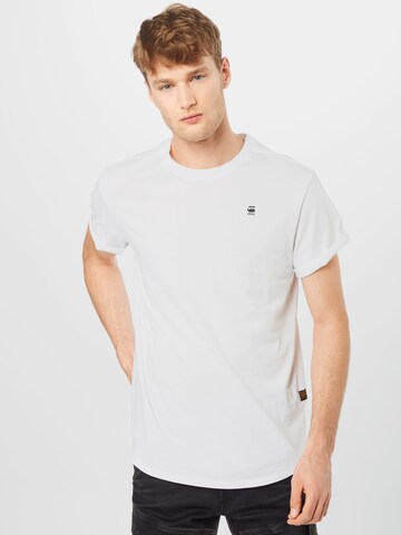 G-STAR T-shirt 'Lash' i vit: framsida