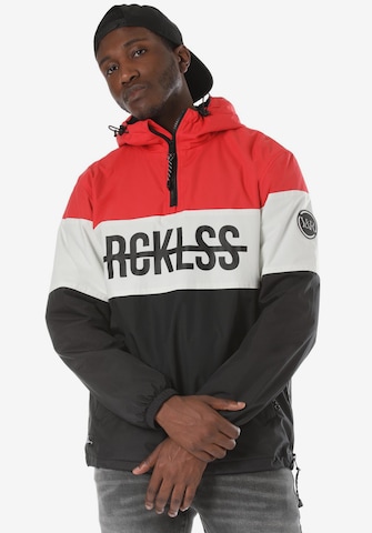 Young & Reckless Jacke 'Pull Over Anorak' in Rot