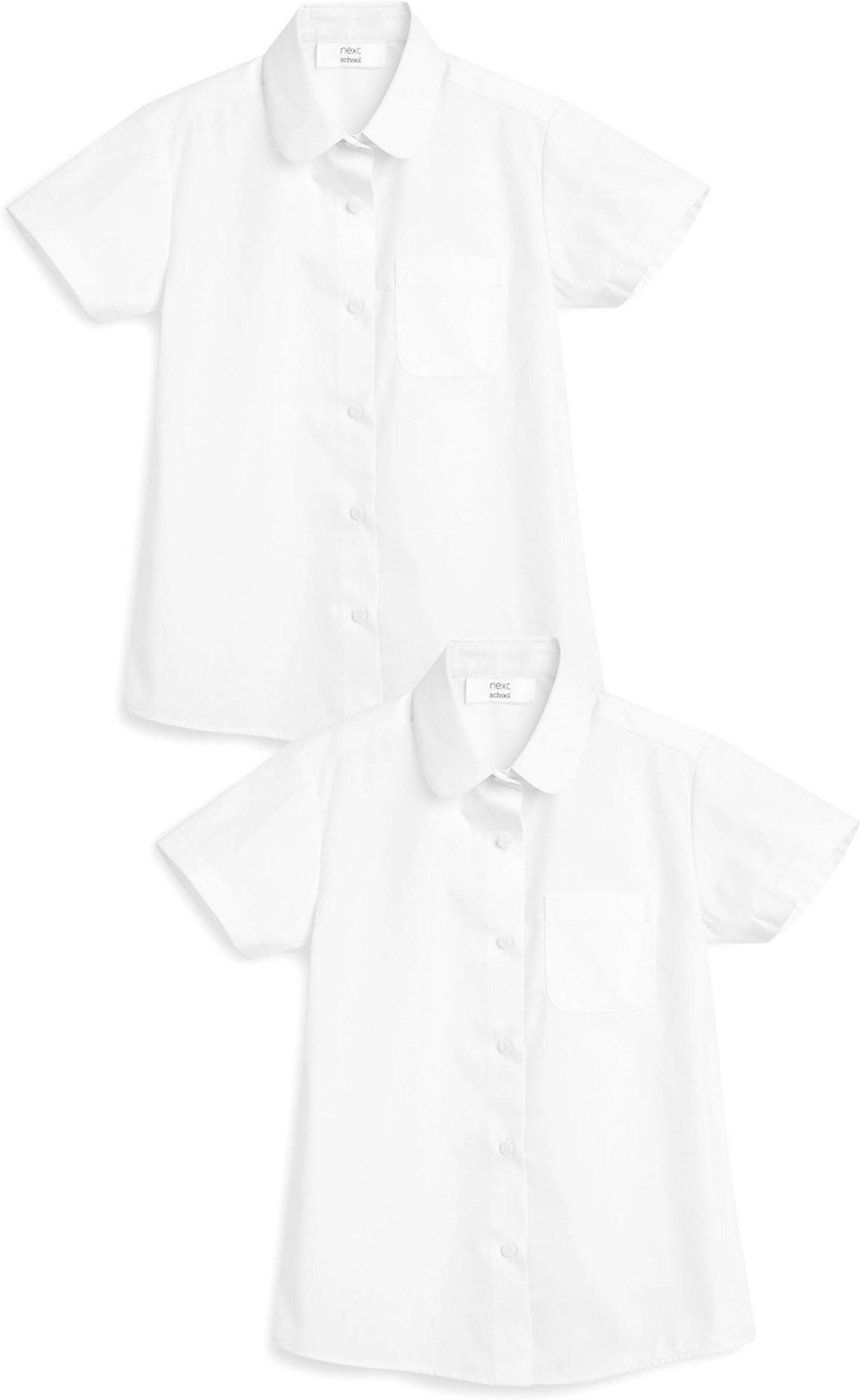 Next Kurzarmbluse in Weiß