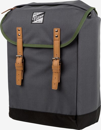 NITRO Rucksack 'Venice' in dunkelblau / hellbraun / oliv / schwarz, Produktansicht