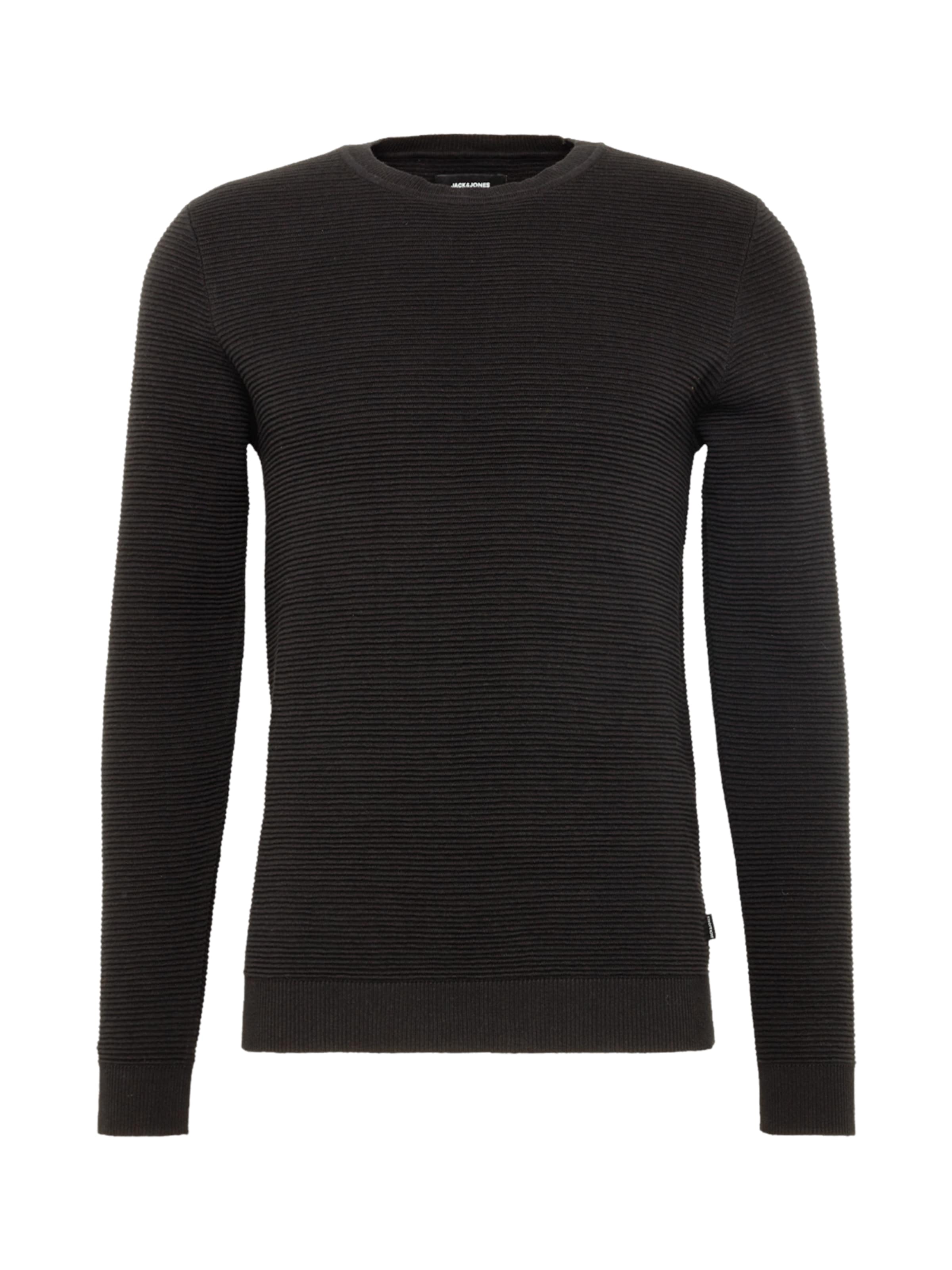 JACK & JONES - Trui 'JJELIAM KNIT CREW NECK NOOS' in de kleur Zwart