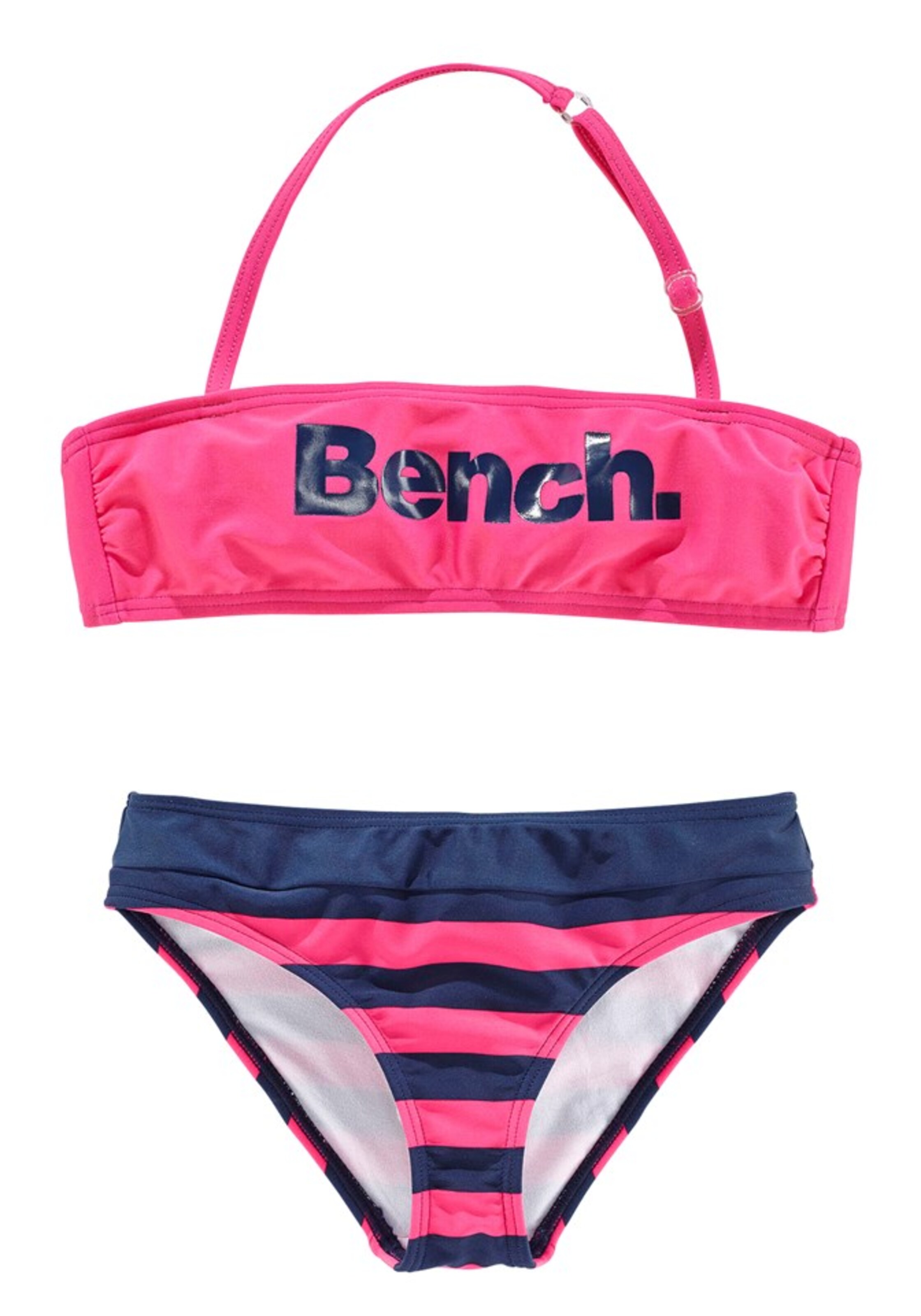 BENCH Bandeau Bikini in Pink: front