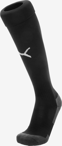 PUMA Soccer Socks 'Team Liga' in Black: front