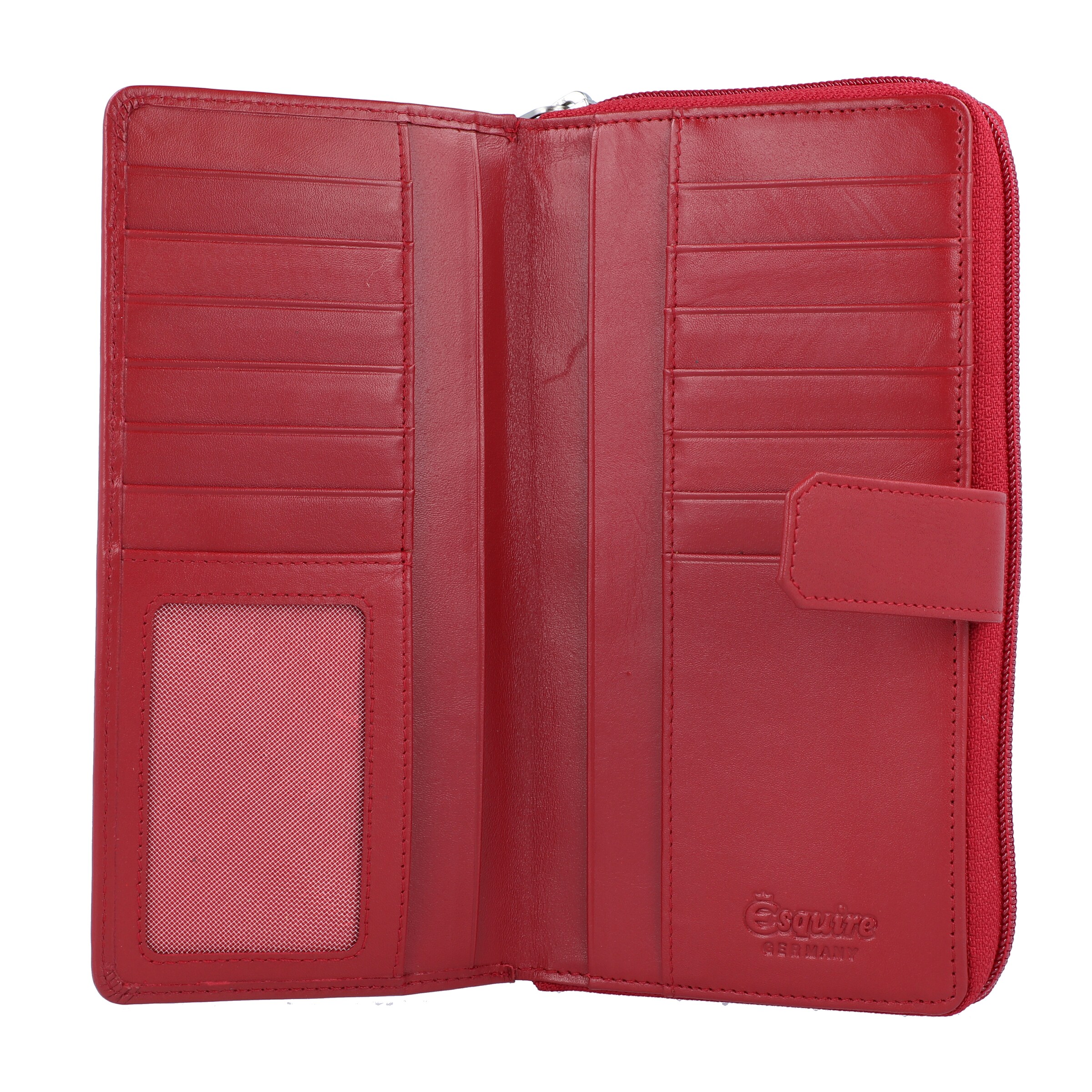 Portamonete 'New Silk' di Esquire in rosso