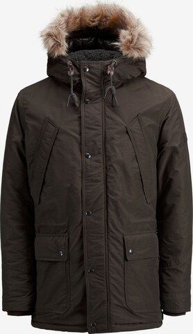 JACK & JONES Winterparka in Bruin: voorkant