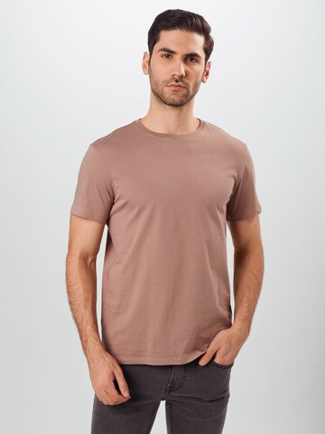 G-STAR - Camiseta 'Base-s r t s\s' en marrón: frente